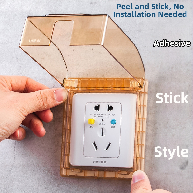 Тип 86 розетка – водоустойчив капак за баня (самозалепващ, защита от пръски, удължена височина)