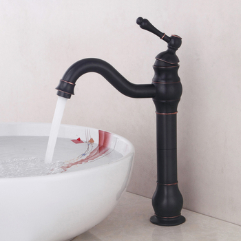 Europos senovinis bronzinis maišytuvas praustuvei, 360° pasukimas, karštas ir šaltas vanduo, varinis korpusas, keraminių vožtuvų plokštelė