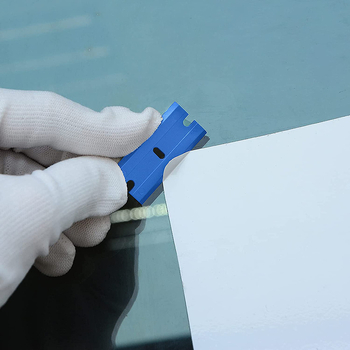 Σετ πλαστικών λεπίδων ξυριστικής μηχανής - διπλής όψης, 200 λεπίδες (100 τεμ./κουτί), PP υλικό, για αφαίρεση κόλλας