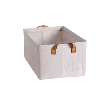 Κουτί αποθήκευσης ρούχων από βαμβακερό ύφασμα με μεταλλικό σκελετό, πτυσσόμενο και πλένεται, χωρητικότητα 26 λίτρα