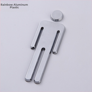 3D πινακίδες τουαλέτας για άνδρες και γυναίκες – ABS πλαστικό με ηλεκτροπλατιωμένο φινίρισμα, προσαρμοζόμενη σήμανση επίπλων