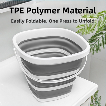 Kvadratna sklopiva plastična kanta za kućnu i putnu upotrebu — Materijal: 20213; Datum lansiranja: 20213; Bruto težina: 475