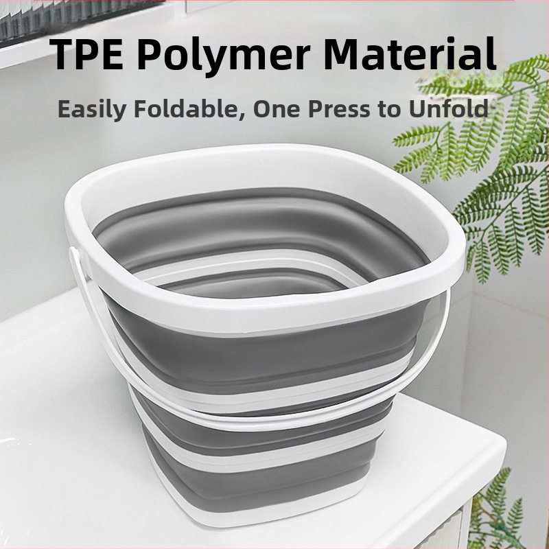 Кофа за дома и пътуване: квадратна сгъваема пластмасова кофа за миене на крака; Материал: 20213; Дата на пускане: 20213; Бруто тегло: 475