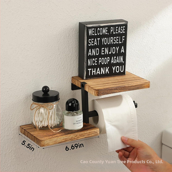 Επιτραπέζιος ράφι για χαρτοπετσέτες από ξύλο/μπαμπού, με τρία επίπεδα, πτυσσόμενος και μετακινούμενος, απλός μοντέρνος σχεδιασμός