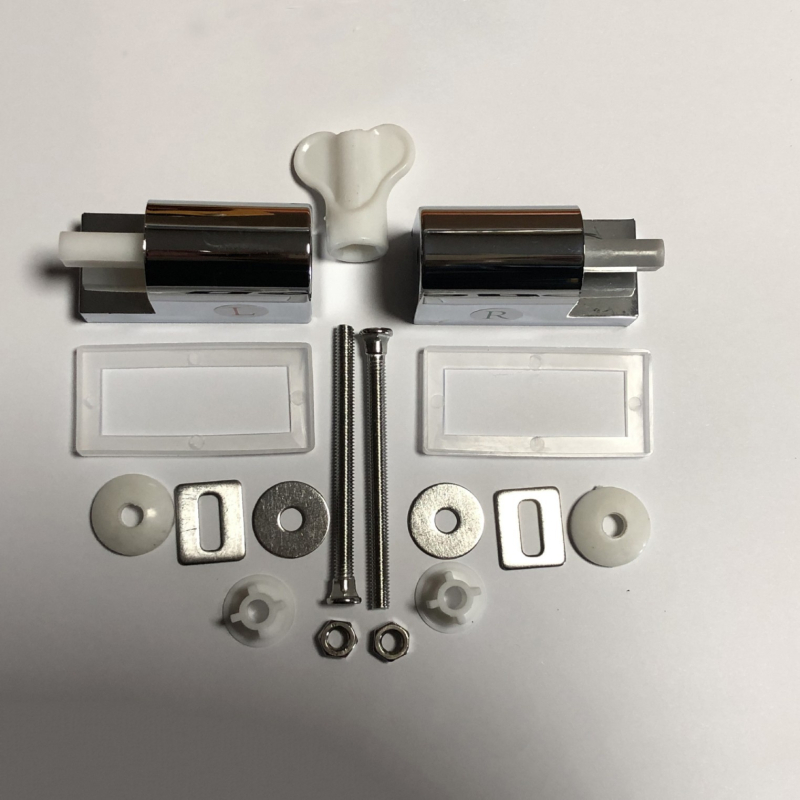 Panti za poklopac WC-a s mekanim zatvaranjem, od cinkovog legura, kvadratno kućište