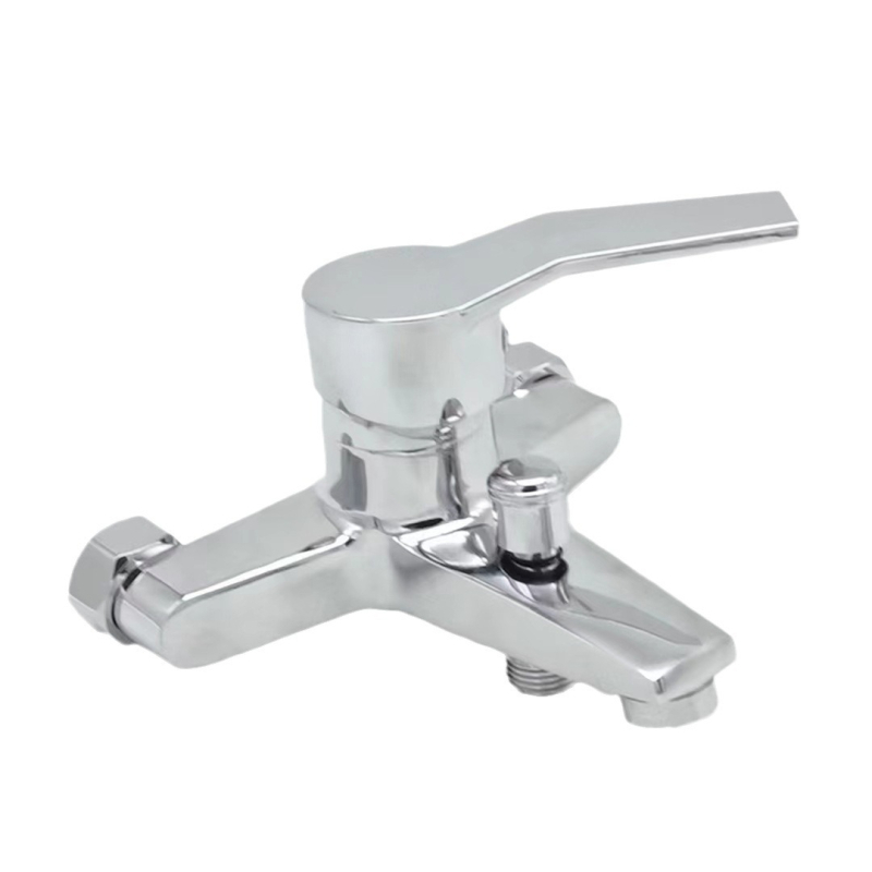 Įmontuojamas sieninės trišakės dušo maišytuvo su paslėptu maišytuvu, cinko lydinio korpusas, keramikinis vožtuvas, 0–90°C, 0,8 MPa