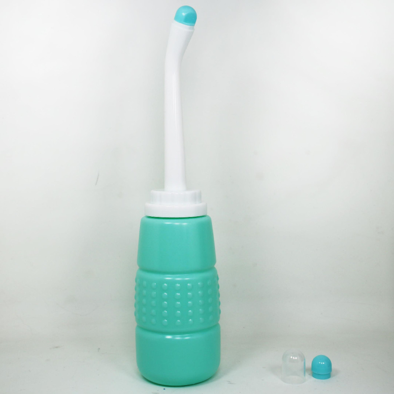 Nešiojamas rankinės bidė asmeninei higienai, suspaudimo tipo, EVA/PP medžiaga, įpakavimas PE maišelyje