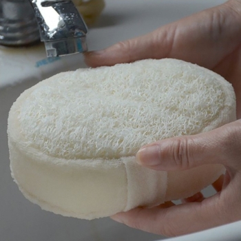 Mănușă de baie cu loofah natural pentru exfoliere și masaj, utilizare universală
