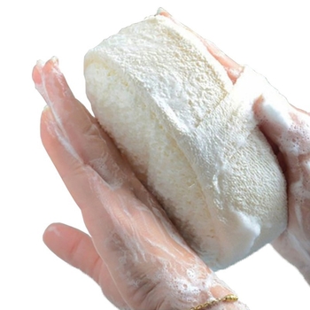 Mănușă de baie cu loofah natural pentru exfoliere și masaj, utilizare universală