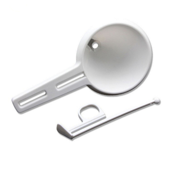 Χειροκίνητος διανομέας διακόσμησης κέικ με φούνα για γλάσο και ζύμη, PP πλαστικό, μετρητικό κύπελλο, εργαλείο ψησίματος