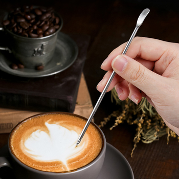 Unealtă pentru latte art din oțel inoxidabil 304, marca Titanium Star Treasure, accesoriu pentru cafea, stil Leisure, potrivit pentru cafenele, restaurante și acasă