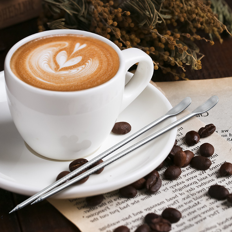 Unealtă pentru latte art din oțel inoxidabil 304, marca Titanium Star Treasure, accesoriu pentru cafea, stil Leisure, potrivit pentru cafenele, restaurante și acasă