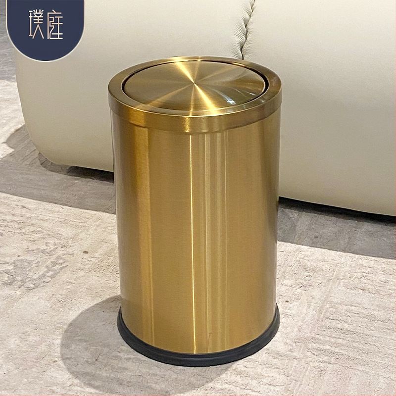 Koš za smeće od nehrđajućeg čelika, 9L, cilindričnog oblika, kućna upotreba, marka Puting