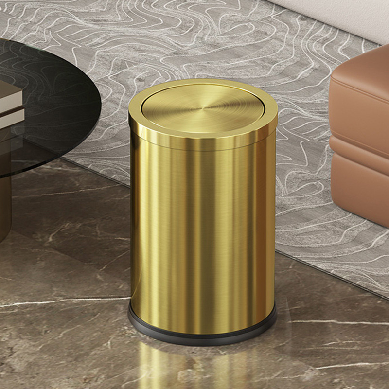 Koš za smeće od nehrđajućeg čelika, 9L, cilindričnog oblika, kućna upotreba, marka Puting