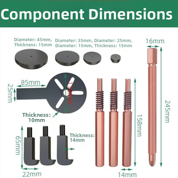 Εργαλείο επισκευής αυτοκινήτων με αποσπώμενο κρατήρα ρουλεμάν, τρία δόντια, 18-σε-1 πολυλειτουργικός κρατήρας