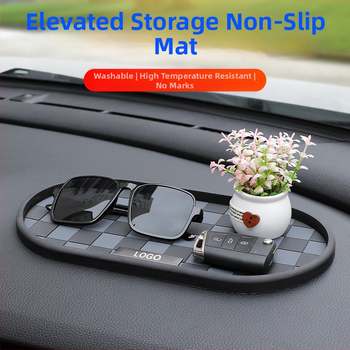 Auto instrumentu paneļa un centrālās konsoles pretslīdēšanas paklājs, PVC, izturīgs pret augstām temperatūrām, mazgājams, ar izdrukātu logotipu