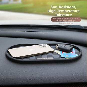 Αντιολισθητικό στρώμα για τον πίνακα εργαλείων και την κεντρική κονσόλα αυτοκινήτου, PVC, ανθεκτικό σε υψηλές θερμοκρασίες, πλένεται, με τυπωμένο λογότυπο