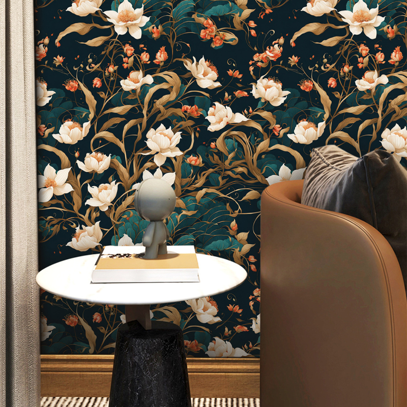 Lipnios PVC sienų tapetai — PVC medžiaga, PVC sluoksnis, dekoratyvinio stiliaus ypatingas efektas