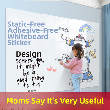 Dviejų pusių baltos lentos lipdukas ant sienos su nuimama elektrostatine prisirišimo, rėmas PP, skydelis PP (Specifikacijos: 1)