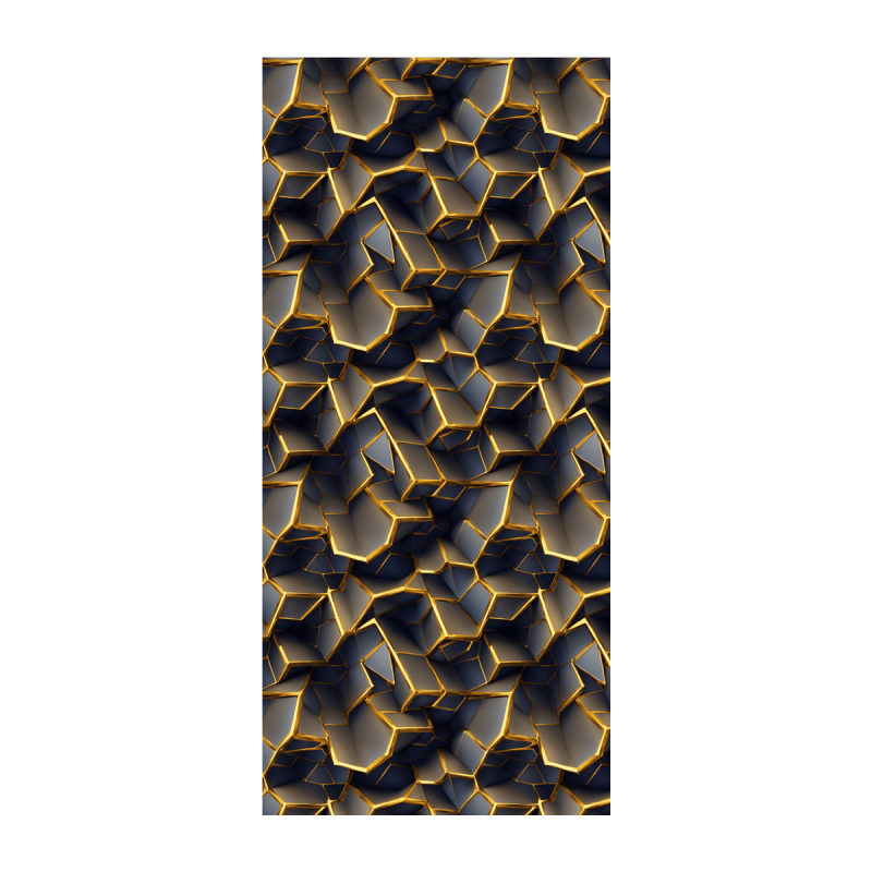 3D geometriniai klijuojami PVC tapetai moderniai minimalistinei miegamajai, abstraktus dizainas.