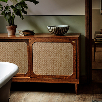 Savarankiškai lipančios PVC tapetai su bambuko kilimėlio raštu, Naujas Kinų stilius, sienų danga