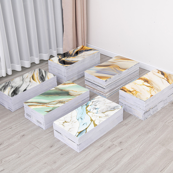 IXPE αφρώδες αυτοκόλλητο τοίχου – μοτίβο μαρμάρινων πλακιδίων, αυτοκόλλητο τοίχου, 1 τεμάχιο; Αδιάβροχο, αντοχή στην υγρασία, ανθεκτικό σε λάδια, κατά της βρωμιάς, κατά της μούχλας; Μοτίβο: γεωμετρικό και φλοράλ; Κατάλληλο για σαλόνι, υπνοδωμάτιο, μελέτη, 