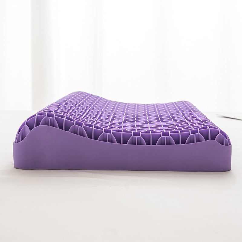 Stačiakampė pagalvė su TPF gelio užpildymu ir 100% poliesterio danga, skirta kaklo stuburo palaikymui; skalbiama, 2.4 kg, vienam naudotojui.