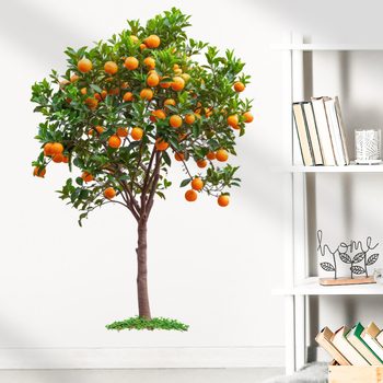 Διακοσμητικό αυτοκόλλητο τοίχου από PVC με μοτίβο φυτών/δέντρου, αδιάβροχο, μοντέρνος μινιμαλιστικός διακοσμητικός σχεδιασμός για σαλόνι και υπνοδωμάτιο.