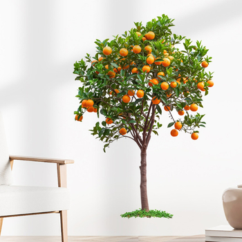 Διακοσμητικό αυτοκόλλητο τοίχου από PVC με μοτίβο φυτών/δέντρου, αδιάβροχο, μοντέρνος μινιμαλιστικός διακοσμητικός σχεδιασμός για σαλόνι και υπνοδωμάτιο.