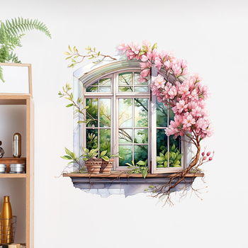 Διακοσμητικό αυτοκόλλητο τοίχου από PVC – Τοπίο για σαλόνι, υπνοδωματίο, μελέτη και εστιατόριο σε μοντέρνο μινιμαλιστικό στυλ