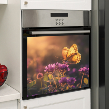 Αφίσα τοίχου με πεταλούδα και λουλούδια – PVC, αυτοκόλλητη, μοντέρνος μινιμαλιστικός σχεδιασμός, 1 τεμάχιο, διακοσμητικό αυτοκόλλητο τοίχου για υπνοδωμάτιο και καθιστικό