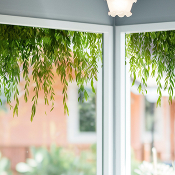 PVC διακοσμητικό αυτοκόλλητο τοίχου για φόντο γυάλινου παραθύρου; κατάλληλο για σαλόνι, υπνοδωμάτιο και εμπορικούς χώρους; μοντέρνο μινιμαλιστικό στυλ, επίπεδη σχεδίαση