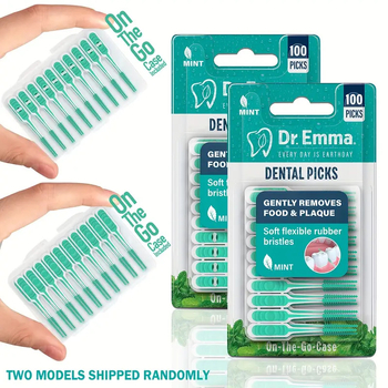 dr.emma μεσοδόντιο βουρτσάκι για ενήλικες, μιας χρήσης, ορθοδοντικό, ευθύγραμμο