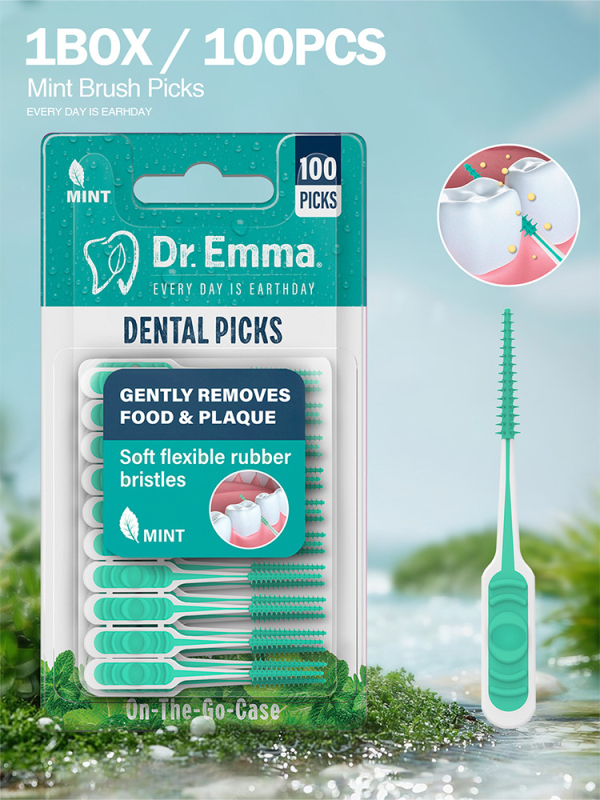 dr.emma межзъбна четка за възрастни, еднократна, ортодонтска