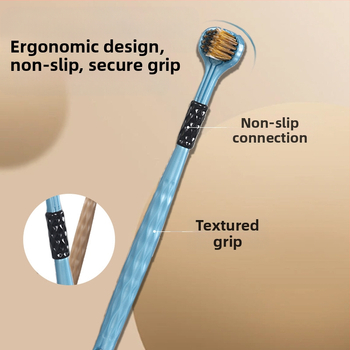 Love Teeth за възрастни — 3D четка за зъби с три страни и меки влакна, ръчна