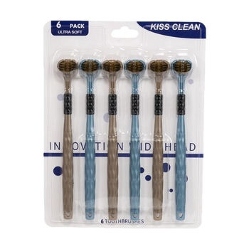 Love Teeth за възрастни — 3D четка за зъби с три страни и меки влакна, ръчна