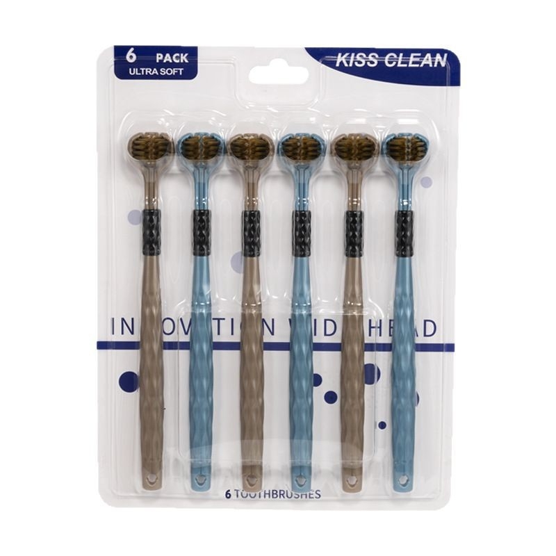 Love Teeth за възрастни — 3D четка за зъби с три страни и меки влакна, ръчна