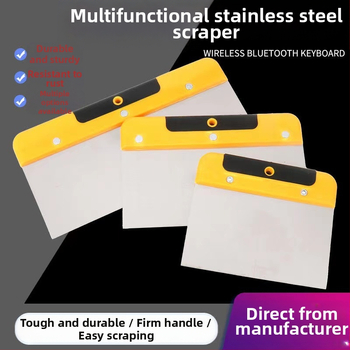Ανοξείδωτος σκραπέρ με πλαστική λαβή για ευρύ φάσμα χρήσεων