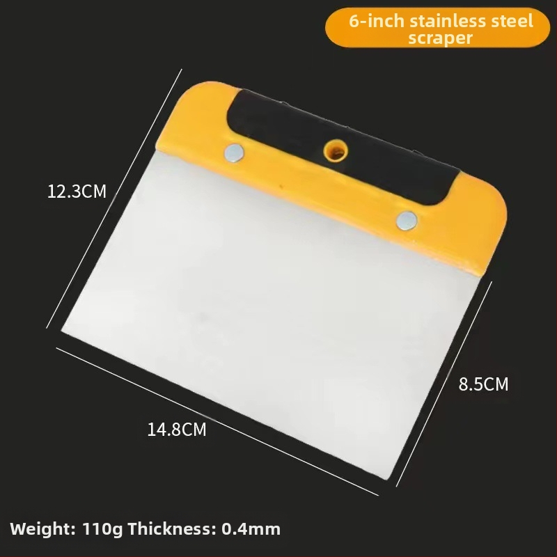 Ανοξείδωτος σκραπέρ με πλαστική λαβή για ευρύ φάσμα χρήσεων