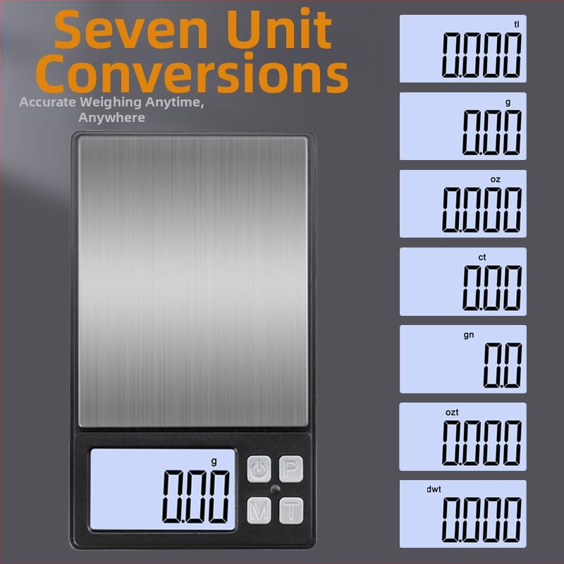 Juvelyrinių papuošalų svarstyklės T50, CHANGXIE, elektroninis svėrimas, 0,01 g–1000 g diapazonas