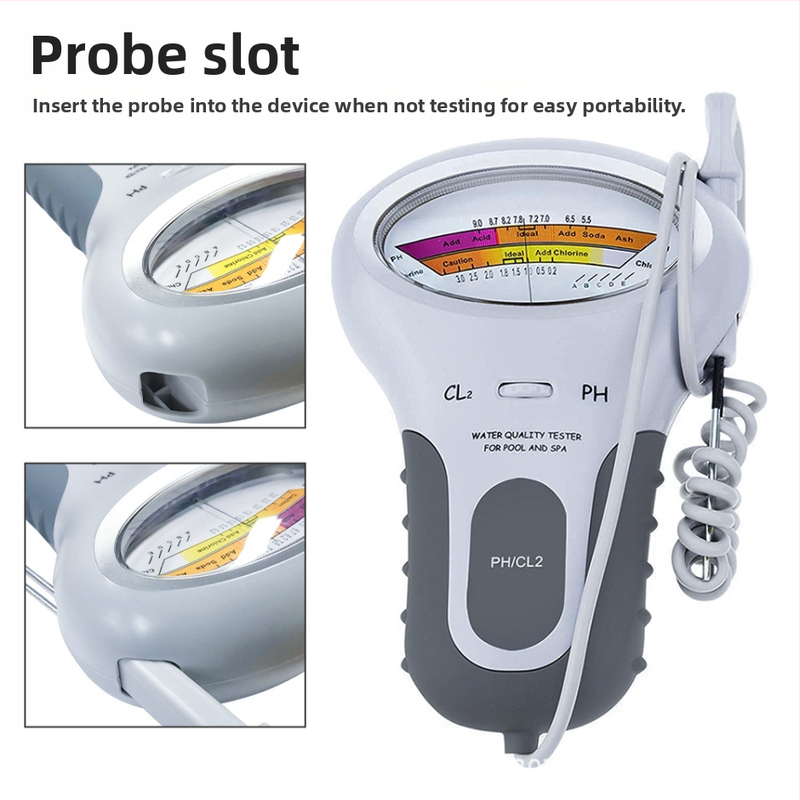 PC-102 Онлайн анализатор за водното качество за басейни - pH измерване 5.5–9.0, тест: pH, захранване: AA 1.5V
