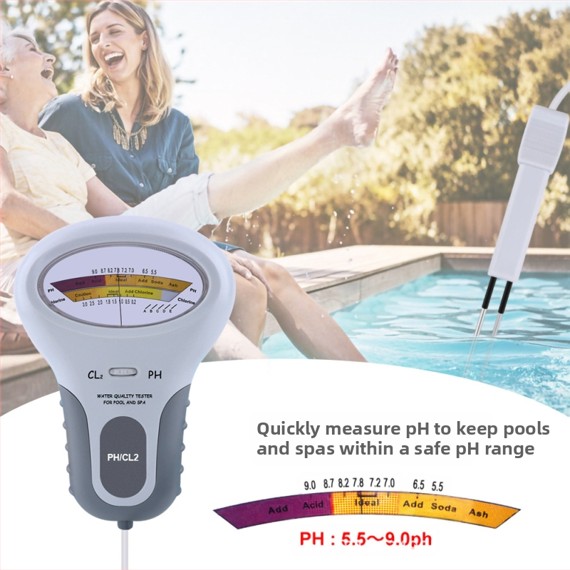 PC-102 Διαδικτυακός Αναλυτής Ποιότητας Νερού για Κολύμβηση - Μέτρηση pH 5.5–9.0, Δοκιμή pH, Τροφοδοσία: AA 1.5V