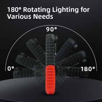 Φορτιζόμενος COB φως εργασίας με μαγνητική βάση 360° και κρεμαστή λαβή για συντήρηση οχημάτων — 10W, 3.7V, 400 lm, 6500K, μοντέλο S680-Z-R