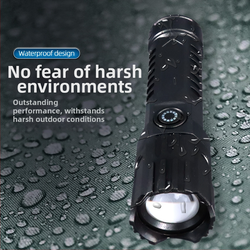 Ръчно фенерче с телескопично увеличение, 100 лм, обхват до 100 м, презареждаем, батерия 18650, модел JY-81020, за къмпинг и туризъм