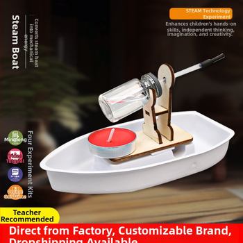 DIY garlaivio modelis – plastikinis fizikos STEM žaislas, rankų darbo mokymo priemonė 7–14 metų