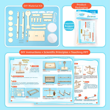 Ξύλινο DIY ζυγός ισορροπίας για παιδιά – Εκπαιδευτικό παιχνίδι Φυσικής STEM για ηλικίες 7–14