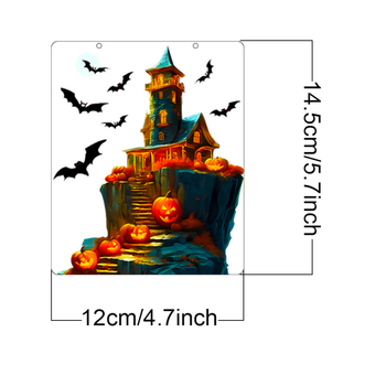 Ακρυλικό καρτούν κρεμαστό διακοσμητικό για παράθυρο και πόρτα – UV εκτύπωση, χριστουγεννιάτικη διακόσμηση