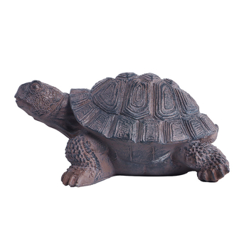 Градинска статуя костенурка от смола за външен двор, карикатурен стил, опакована в картон.