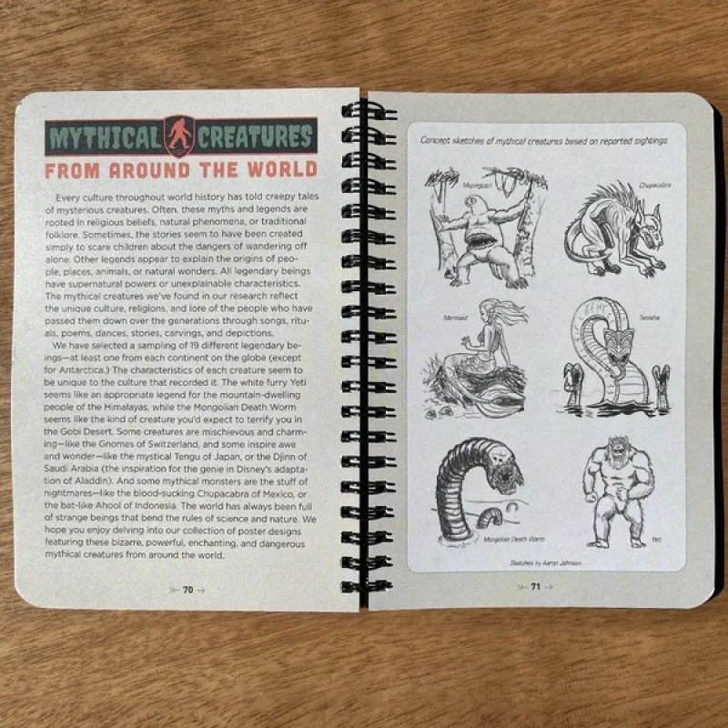 Пътеводител Legends of the National Park — хартия, модерен минималистичен стил, Категория: Други