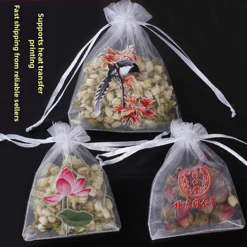 Bamida organza juvelyrinių dirbinių pakuotė su raišteliu, 100 vnt pakuotėje